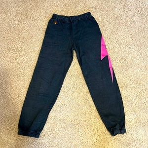 AVIATOR NATION KIDS LIGHTNING BOLT SWEATPANTS